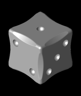 simple dice design 3d model armourcraft thangs 3d print model - Mito3D
