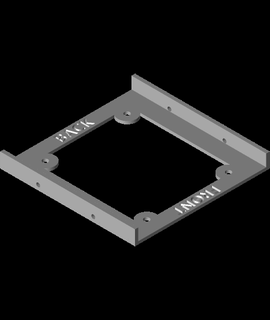 simple hard drive bracket short 3d model thangs 3d print model - Mito3D
