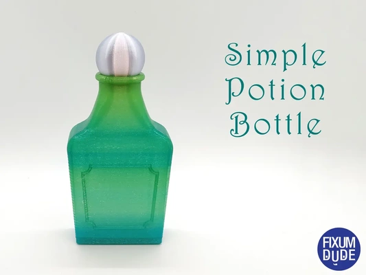 simples poção garrafa 3d by fixumdude on 3d print model - Mito3D