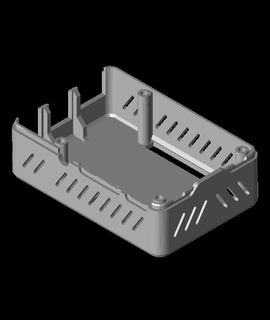 einfach Himbeere pi 4b Fall Mantel 3d print model - Mito3D