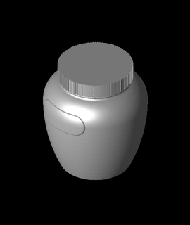 semplice avvitabile vaso miele casa giardino 3d print model - Mito3D