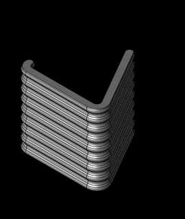 sencillo estante soporte hueso 3d print model - Mito3D