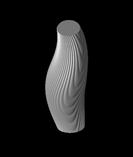 Facile tourbillon vase printbunny Accueil maison jardin 3d print model - Mito3D