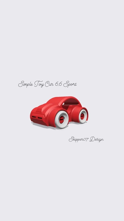 simple toy car 66 sport - 3d by skipper07 on thangs shopping toys 3d print model - Mito3D