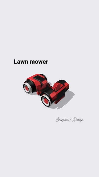 simple toy lawn mower - 3d by skipper07 on thangs home & garden yard patio mowers 3d print model - Mito3D