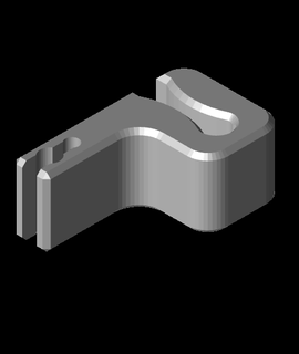 simple universal spool clip david 3d print model - Mito3D