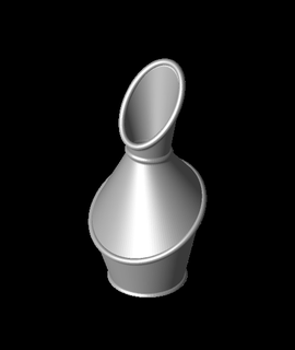 simple vase glytch Home & Garden 3d print model - Mito3D
