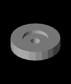 single 45 rpm adapter thecraftymaker 3d print model - Mito3D