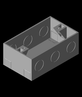 single gang electric box 3d model smilingimpact thangs 3d print model - Mito3D