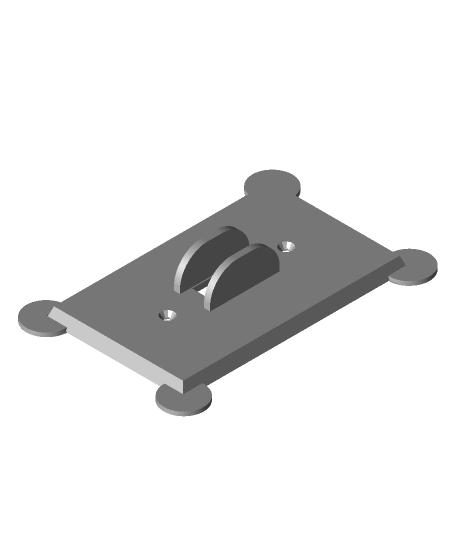 single switch plate guard aolshove 3D print model - Mito3D