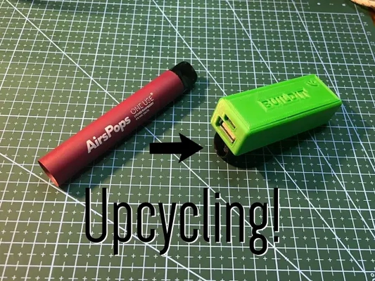 single vape to power bank upcycle - 3d by droumega on thangs 3d print model - Mito3D