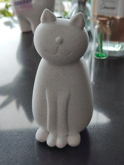sentado gato 3d by artesano on gracias modelo estatua escultura 3d print model - Mito3D