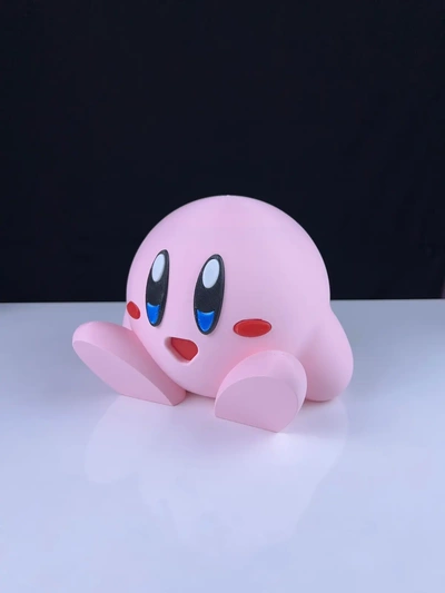 sitting kirby - multicolor 3d by pressprint on thangs head nintendo 3d print model - Mito3D
