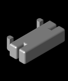 skadis sliding combination square mount 3d print model - Mito3D