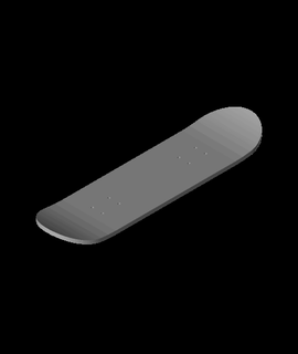 skateboard deck 3d model evanhecht thangs 3d print model - Mito3D