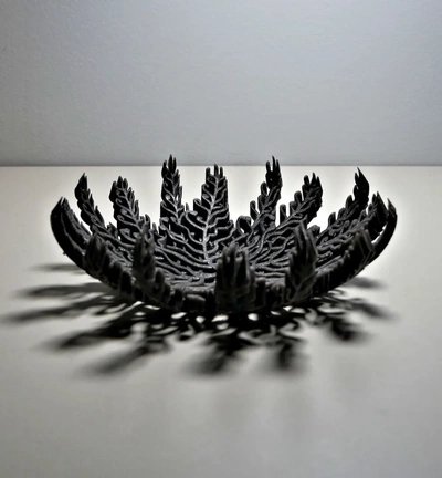skeleton feather bowl - 3d by printbunny on thangs halloween layered 3dprintbunny 3d print model - Mito3D