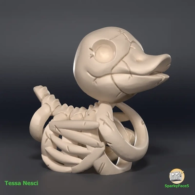 skeleton rubber duck - 3d by sparkyface5 on thangs 3d print model - Mito3D