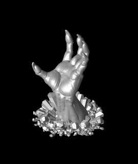 Skelett Teufel Hand Pop Kultur 3d print model - Mito3D