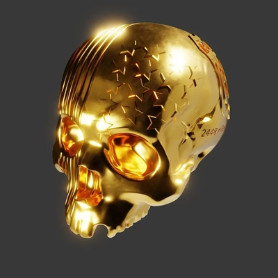 crâne américain édition v2 3d by nœud papillon 3d print model - Mito3D