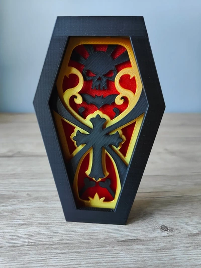 skull coffin box - 3d by thecraftymaker on thangs 3d print model - Mito3D