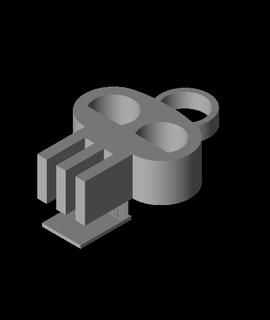 kafatası anahtar Zincir kıllanmak 3d print model - Mito3D