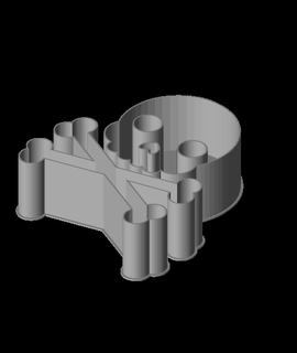 skull nestable box 2 v1 ppac 3d print model - Mito3D