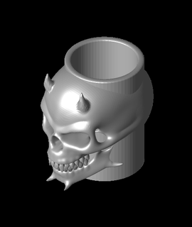 skull shotstl 3d model additiveteknology thangs 3d print model - Mito3D