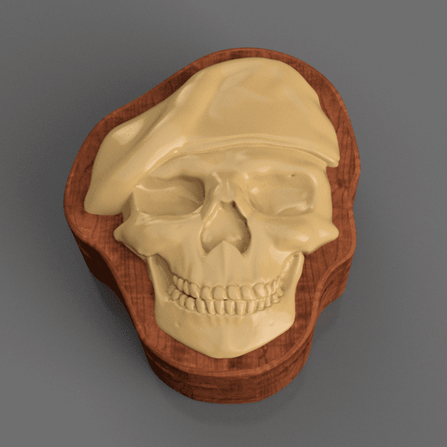Schädel Soldat Box kcwarthog 3D print model - Mito3D