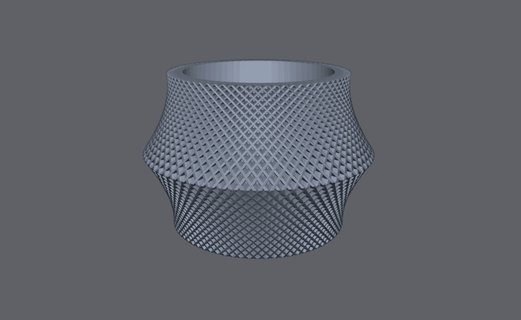 slash waffle planter - mels 3d print model - Mito3D