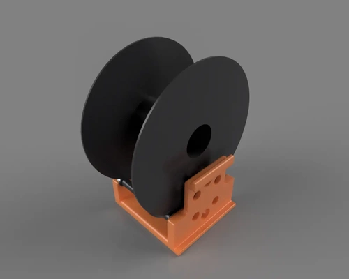 slat wall mount 3kg spools - 3d by jrsphoto on thangs 3d print model - Mito3D