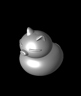 sleeping piggy bath toy 3d model jangy thangs 3d print model - Mito3D