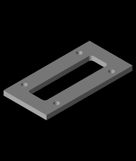 sliding door bolt add-ons sagittario 3d print model - Mito3D