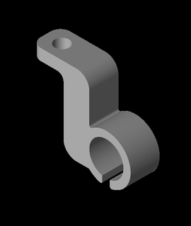 scanalato bloccaggio filamento guida wanhao 3d print model - Mito3D