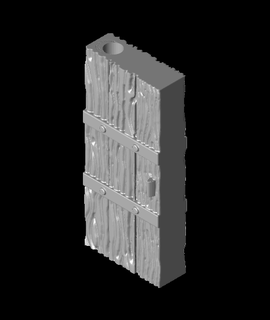 pequeno porta cut stone forja aberta op 3d modelo 3d print model - Mito3D