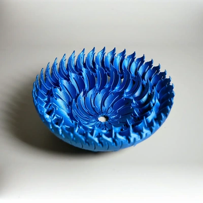 small feather bowl - 3d by printbunny on thangs decorative ornamental 3dprintbunny automotive tire 3d print model - Mito3D