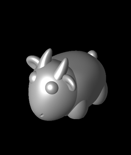 pequeña cabra construido larva moscardón animales 3d print model - Mito3D