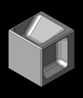 petit mesure cube r1step 3d modèle 3d print model - Mito3D