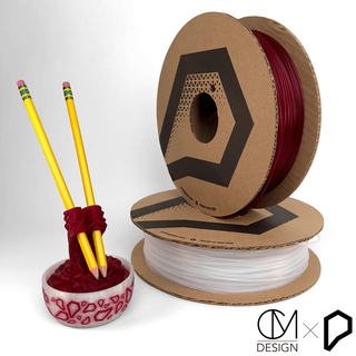 small pasta bowl container - holds pencils decorative nozzle protopasta 3d print model - Mito3D