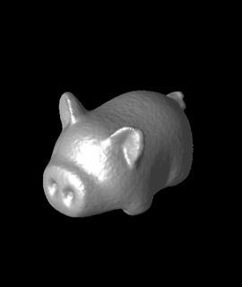small pig generated revopoint pop 3d model thangs 3d print model - Mito3D