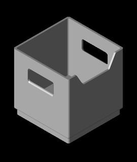 small stackable storage box 3d print model - Mito3D