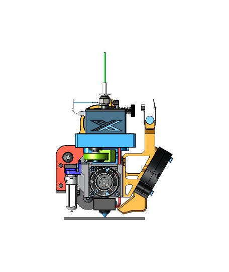 smuff - dde orbiter mount integrat 3D print model - Mito3D