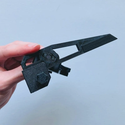 sn 2 grand étriers cour mètre bâton attachement 3d by lucas rogers 3d print model - Mito3D