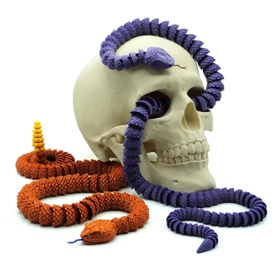 yılan çıngıraklı 3d by mcgybeer teşekkürler 3d print model - Mito3D