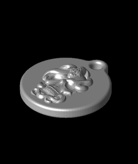 snake skull keychain - zipper pull 3d print model - Mito3D