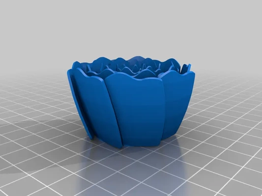 snap-on flower caps or fixtures leds - 3d by timid possum on thangs 3d print model - Mito3D