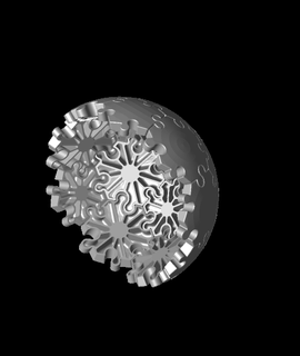 scatto palla troncato icosaedro 3d print model - Mito3D