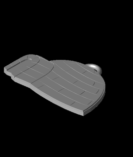 neige iglou porte clés languette extracteur 3d print model - Mito3D