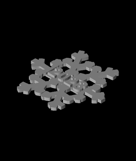 snowflake2023stl josephdylanj Arts & Entertainment 3d print model - Mito3D