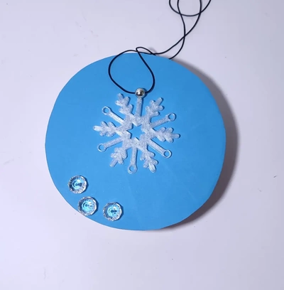 snowflake - 3d by shack3d print on thangs christmas decorations pendant keychain 3d print model - Mito3D