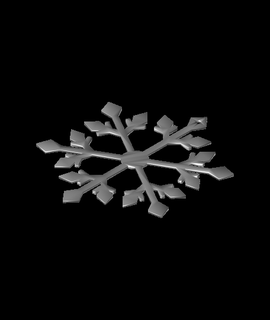 fiocco neve 3d modello estrusioneidee grazie 3d print model - Mito3D